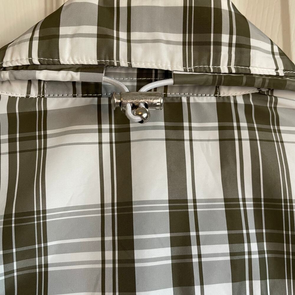 L-RL Lauren Active Plaid Windbreaker Jacket Sz XS Lightweight Zip Front Preppy - Picture 6 of 14